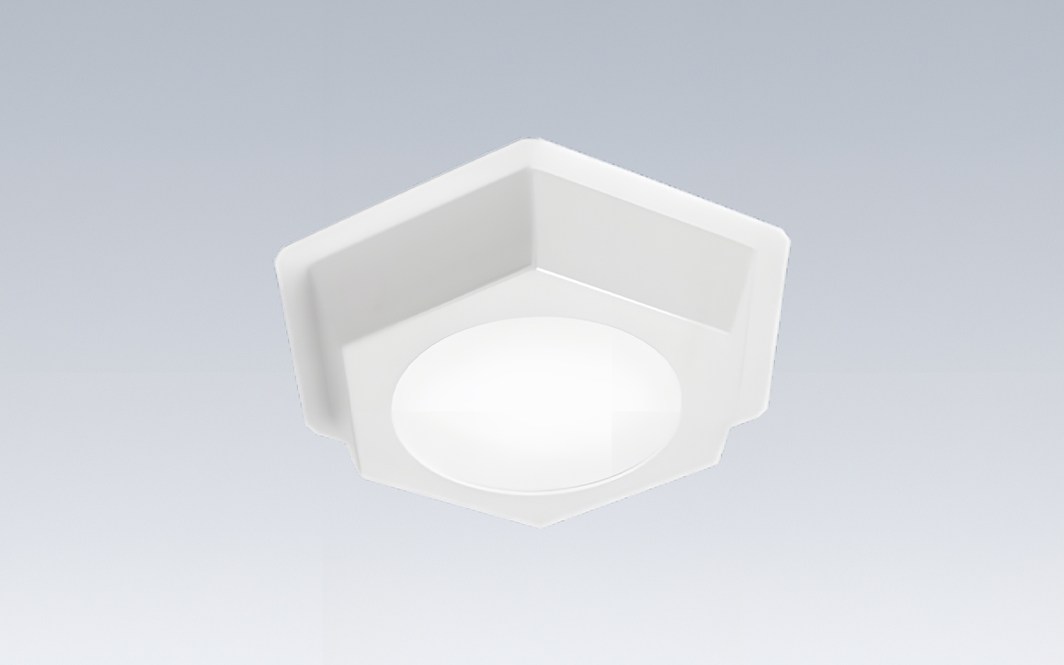 Ligature Resistant Hexagonal LED Ceiling Light for Correctional and Behavioral Health Facilities
