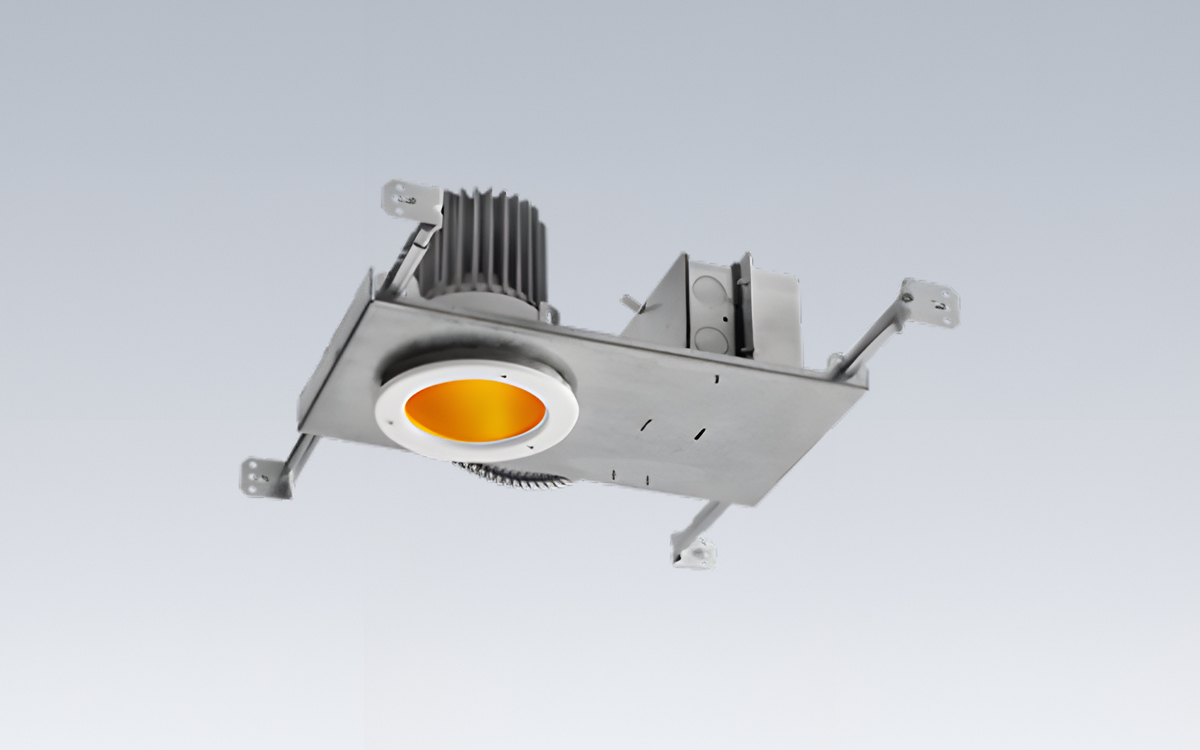 Ligature Resistant Red and Amber LED Downlight for Correctional, Behavioral Health, and Institutional Facilities