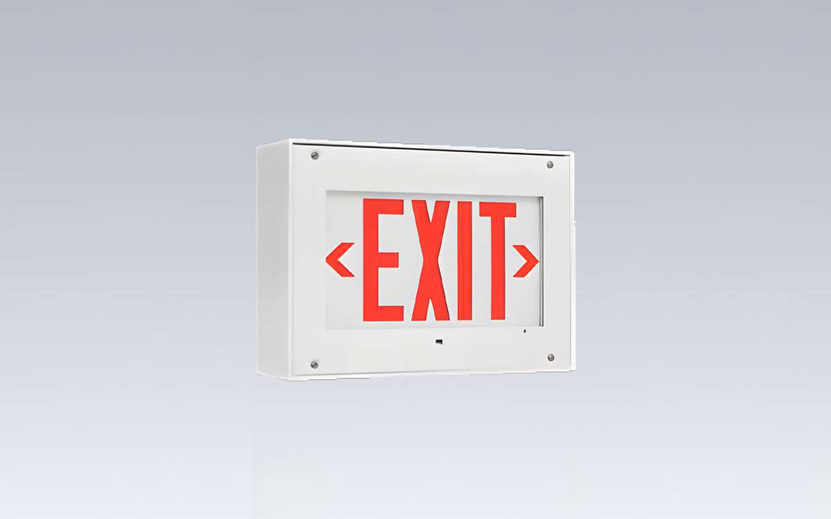 Ligature Resistant Surface Mount Exit Sign for Correctional and Behavioral Health Facilities