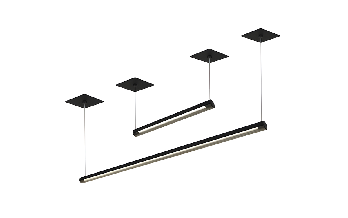 lim Suspended Linear LED Pendant for Suspended Lighting in Contemporary Offices, Corporate and Retail Environments