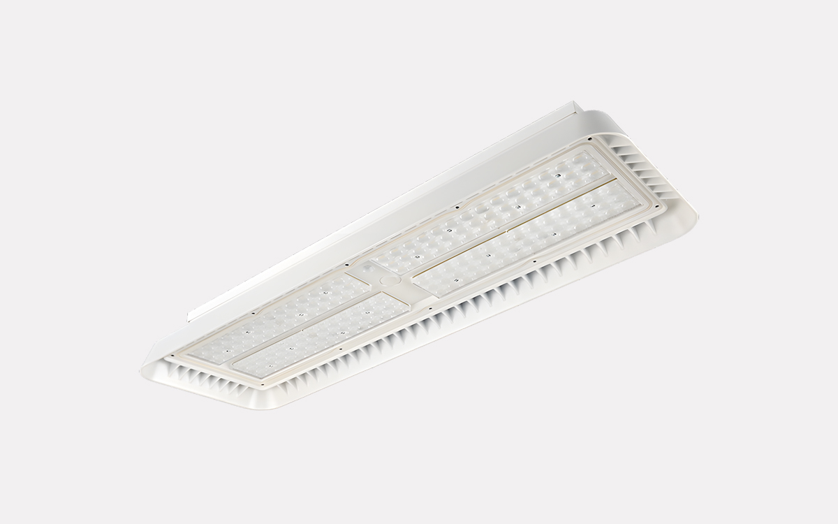Linear Industrial High-Bay LED Light with Long Driver Lifetime and Smart DALI Control