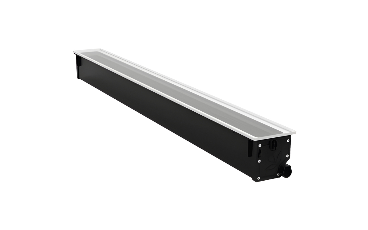 Linear Inground LED Fixture with RGBA, RGBW, Tunable White, and Static White Options for Continuous Run Outdoor Installations