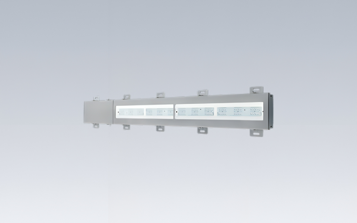 Linear LED Tunnel Light for Underpasses and Transition Zones with Continuous or Discontinuous Row Mounting