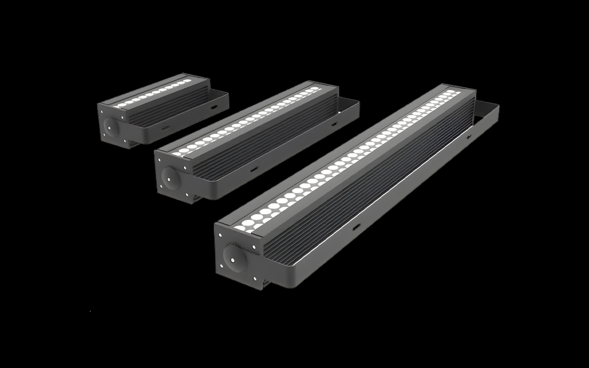 Linear RGBW Outdoor LED Wall Washer with Direct AC Input and DMX Control for Color Changing Effects