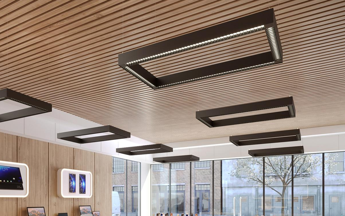 Louvered LED Pendant Light with Black, White, Satin Chrome, Satin Gold, and Satin Champagne Finishes