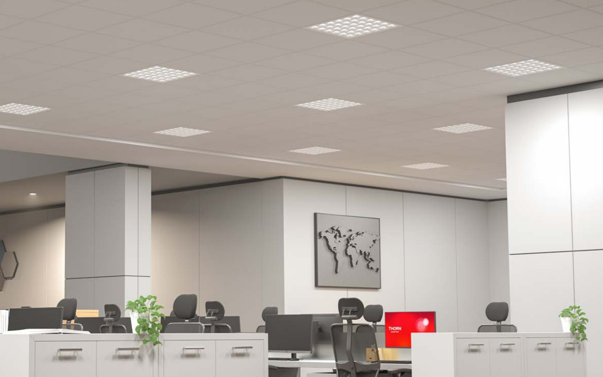 Low-Glare LED Troffer Light with High Luminous Efficacy for Classroom, Office, and Corporate Spaces