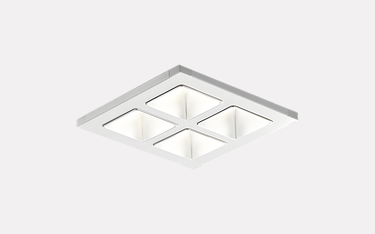Low-Glare Recessed LED Downlight with High CRI and Tight Color Consistency