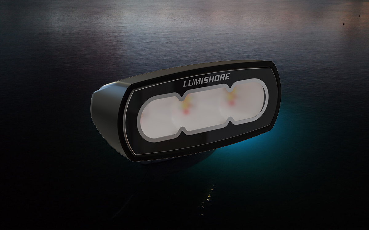 Low-Profile Color-Changing CRGBW Marine LED Flood Light for T-Tops, Decks, Arches, and Transoms