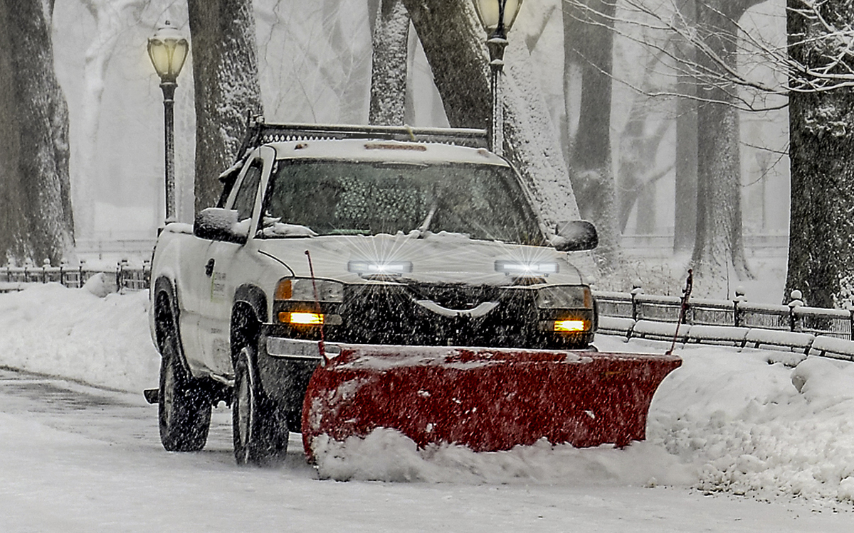 Low-Profile LED Snowplow Headlight with High Beam, Low Beam, DRL, Turn Signal, and Front Position Light