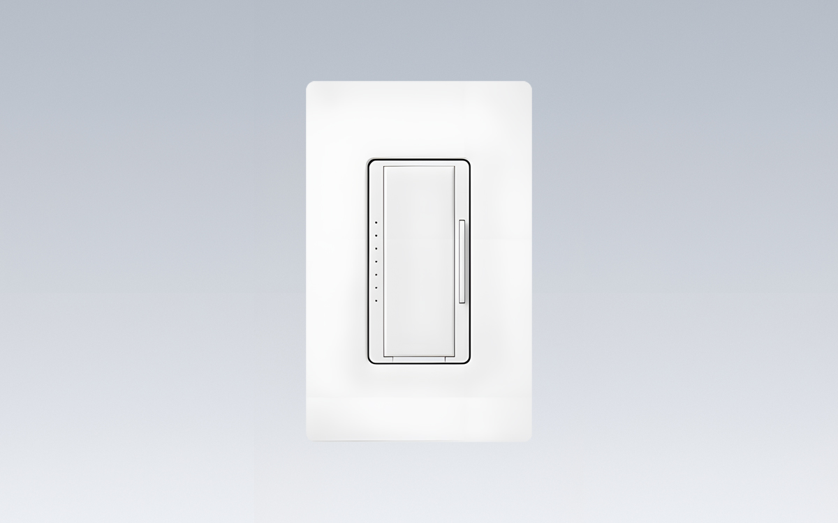 Lutron Paddle and Slide Control Diva Dimmer Switch for LED Bulbs and ELV Transformers