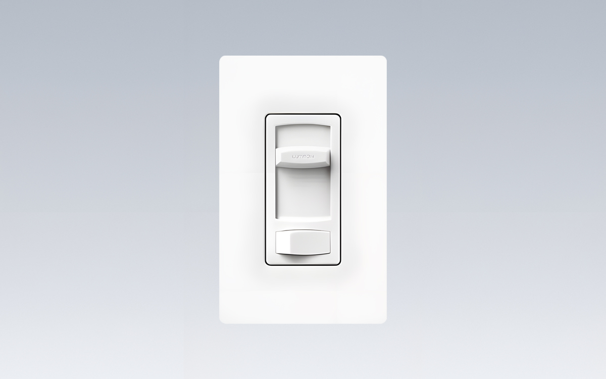 Lutron Skylark Slide Dimmer Switch for LED, CFL, Incandescent, and Halogen Bulbs with Rocker Control Interface