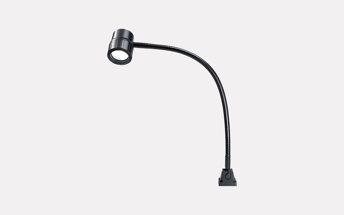 Machine Mount LED Spotlight with Flexible Gooseneck and Switch Head