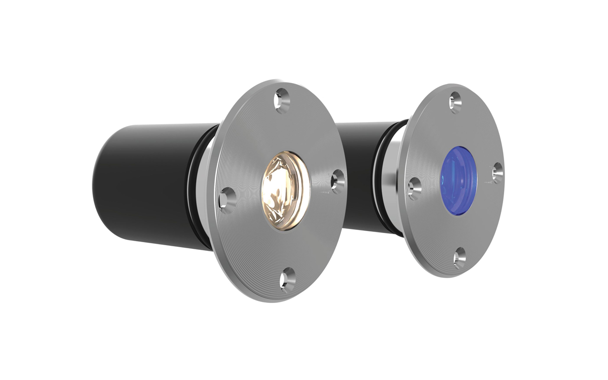 Marine-Grade Stainless Steel LED Wall Mount Light with PWM, DMX, DALI, or 0-10V Dimming Control Compatibility