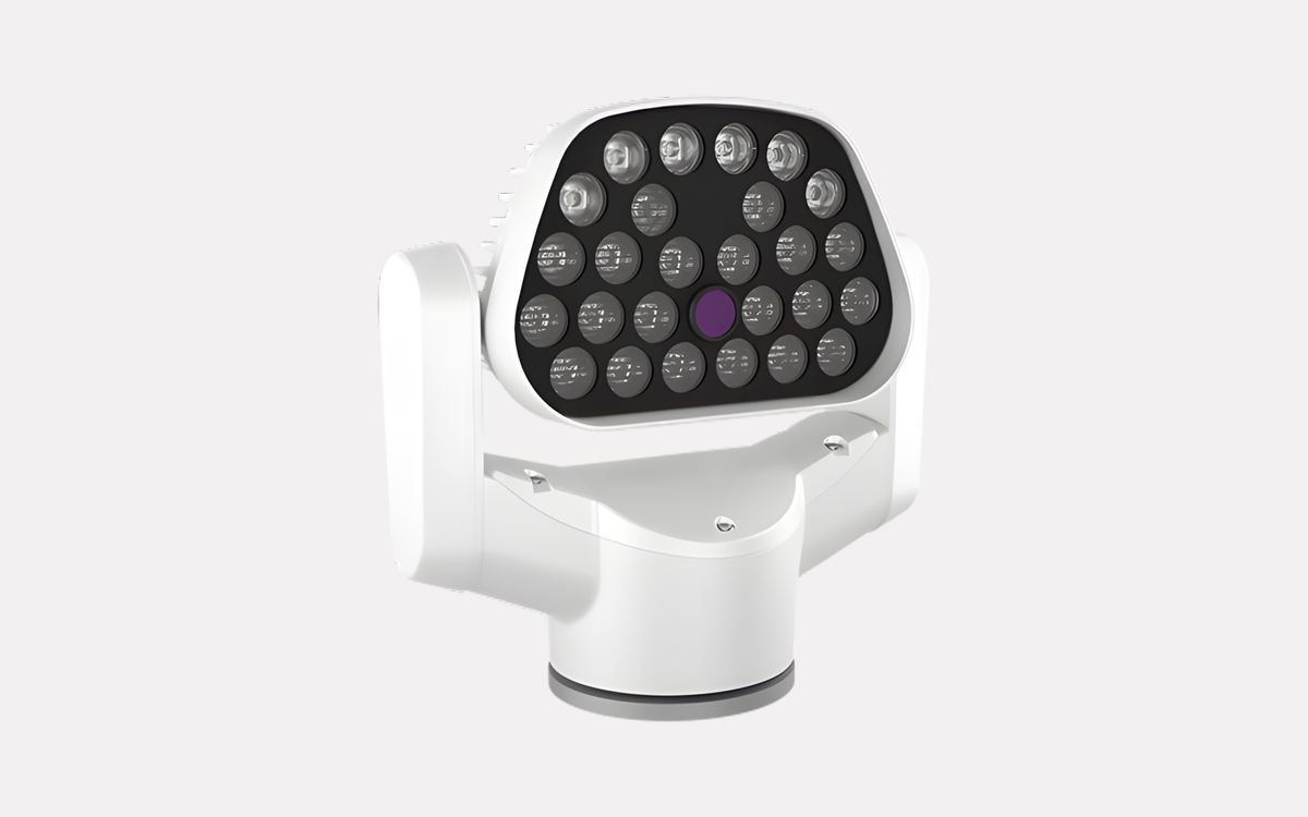 Marine LED Searchlight with Integrated FLIR Boson Thermal Night Vision Camera