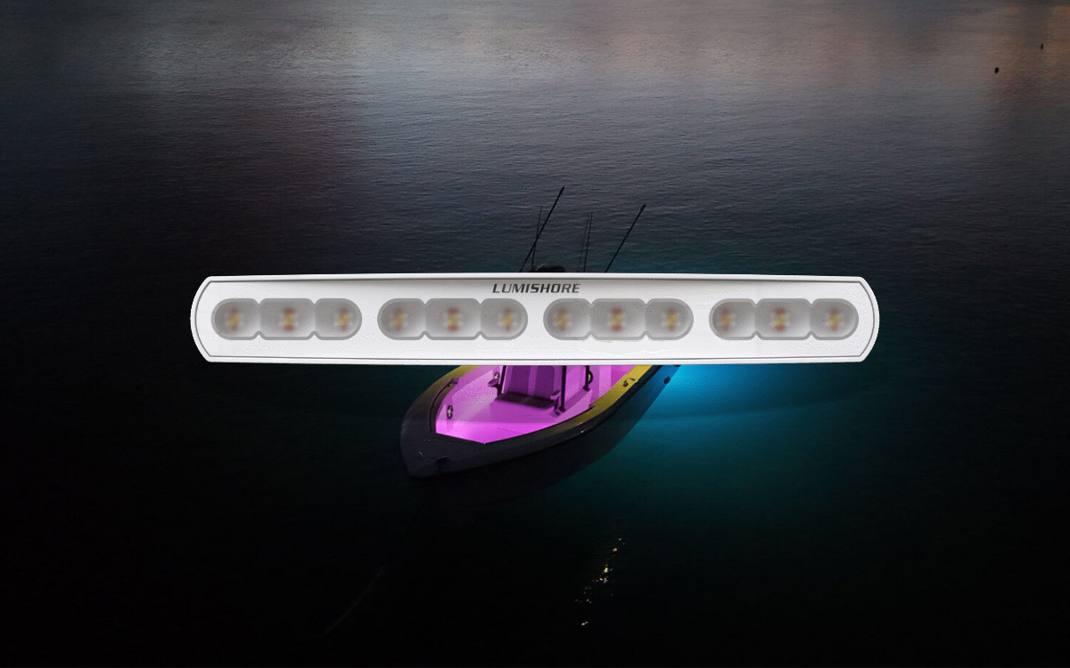 Marine RGBW LED Flood Light for Superyachts, Cruisers, and Offshore Boats
