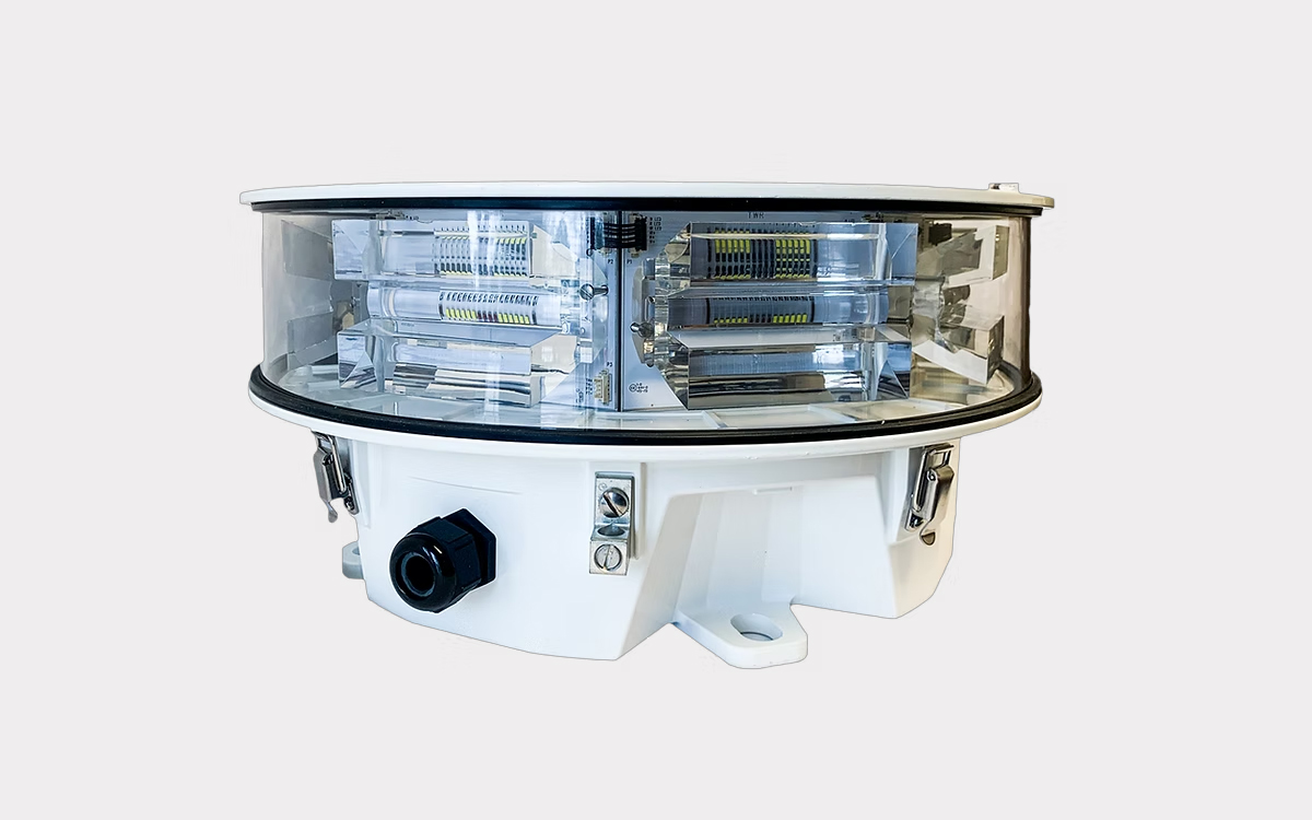 Medium Intensity LED Obstruction Beacon for Day and Night FAA-Compliant Structure Marking