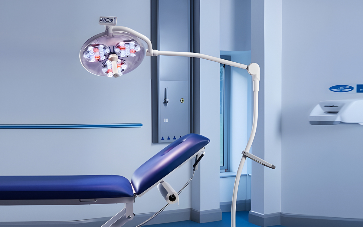 Mobile LED Surgical Light with Superior Shadow Control and Full Spectrum Color Rendition