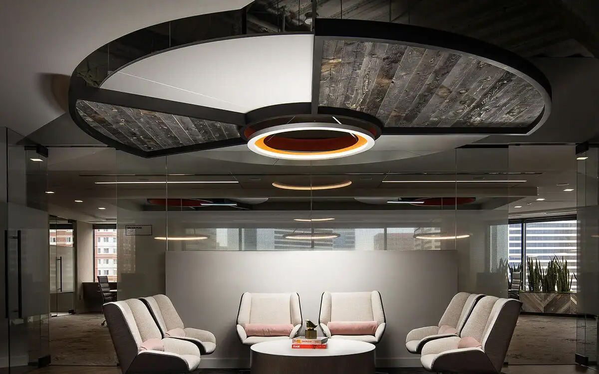 Modern Circular LED Pendant Light and Surface-Mount Ceiling Fixture with Architectural Minimalist Design