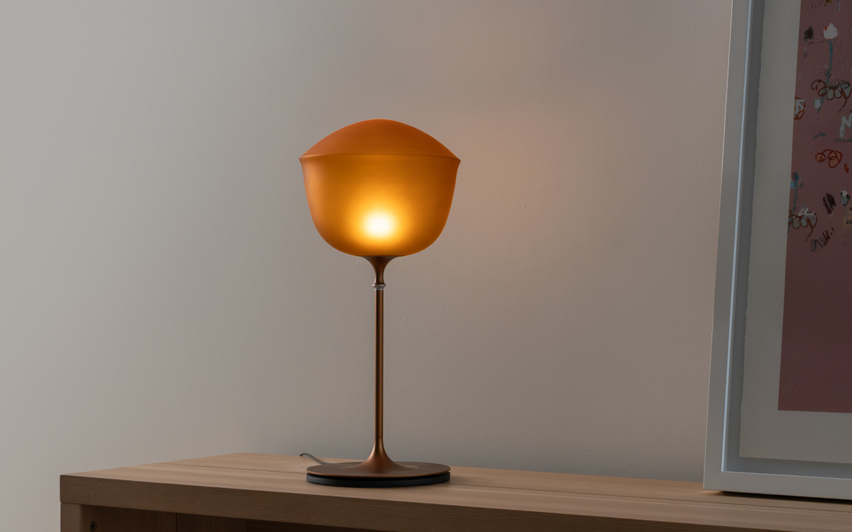 Modern Designer Glass LED Table Lamp for Residential, Hospitality, and Luxury Project Lighting Applications