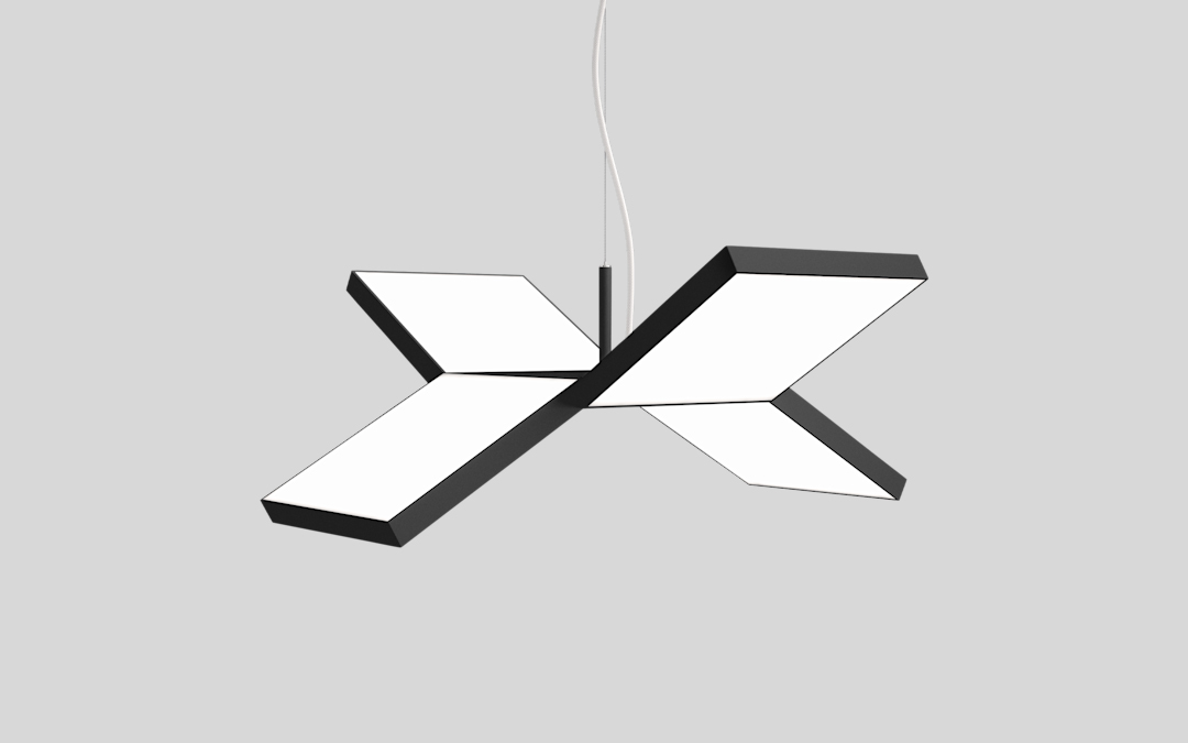 Modern LED Pendant Light with Folded Geometric Design for Office, Hospitality, and Home Use