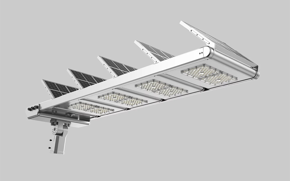 Modular All-in-One Solar LED Street Light for Urban Roads, Parks, and Public Spaces