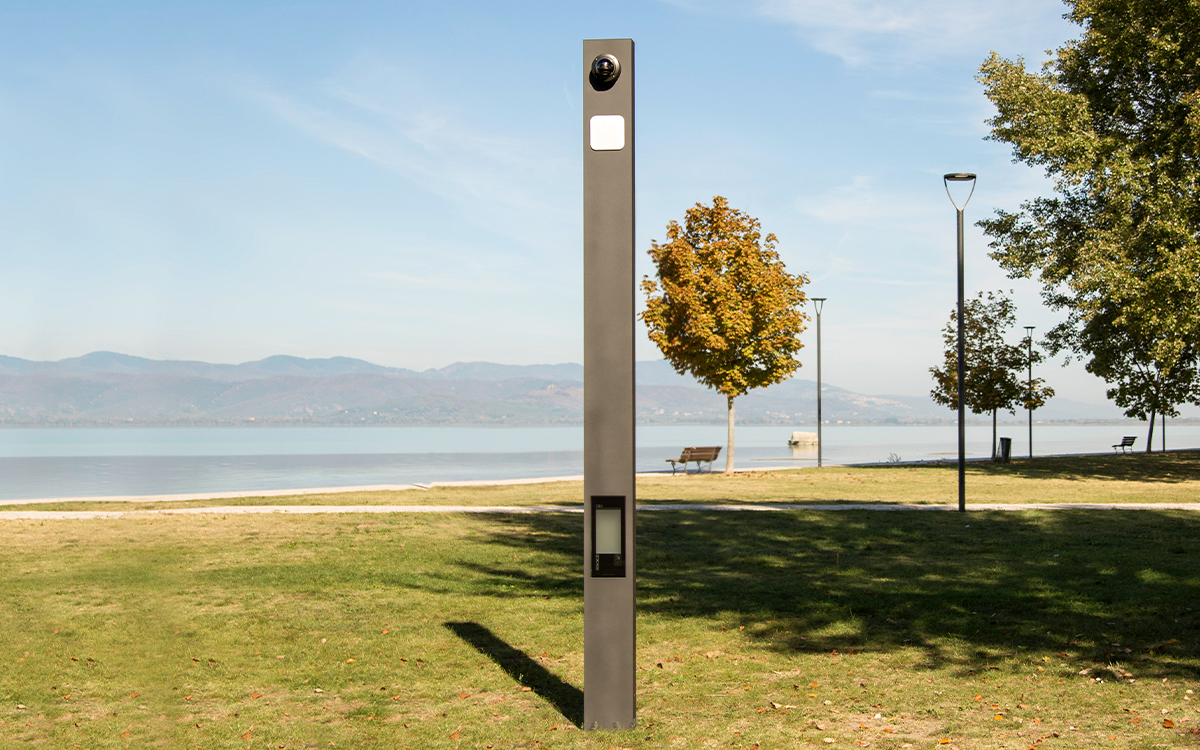 Modular Pedestrian-Scale Light Column with Smart Node, Motion Sensor, and Wi-Fi Integration for Urban Safety and Security