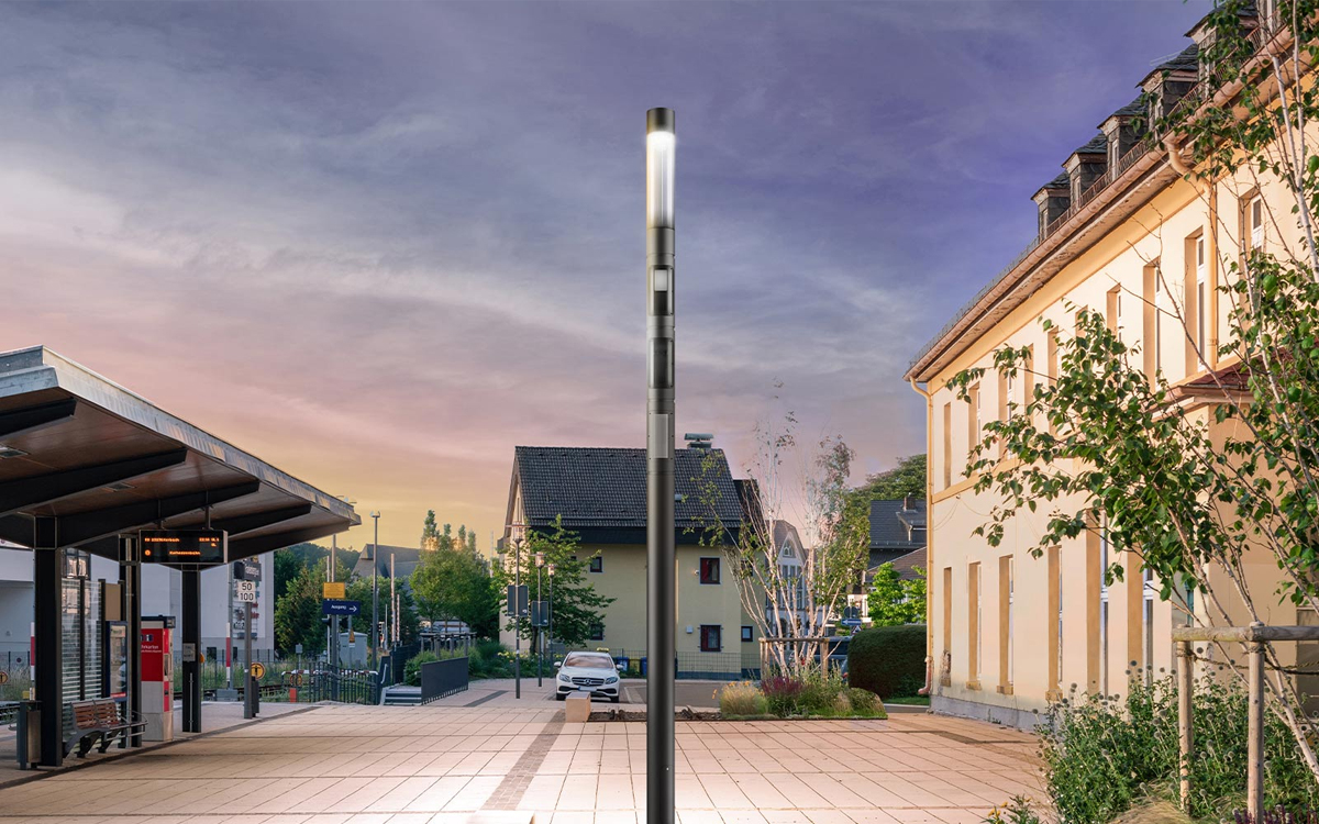 Modular Smart Lighting Column with Integrated IoT Functions for Urban Environments