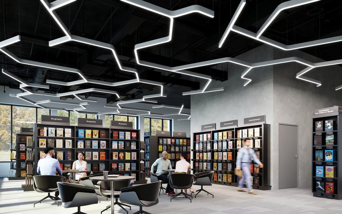 Modular Suspended Lighting System for Large-Scale Ceilings with Customizable Organic and Geometric Configurations