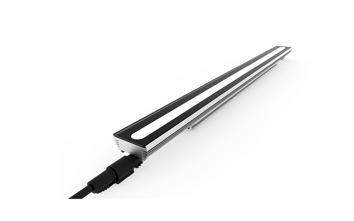 Monochromatic Linear LED Wall Washer and Grazer for Interior Architectural Lighting