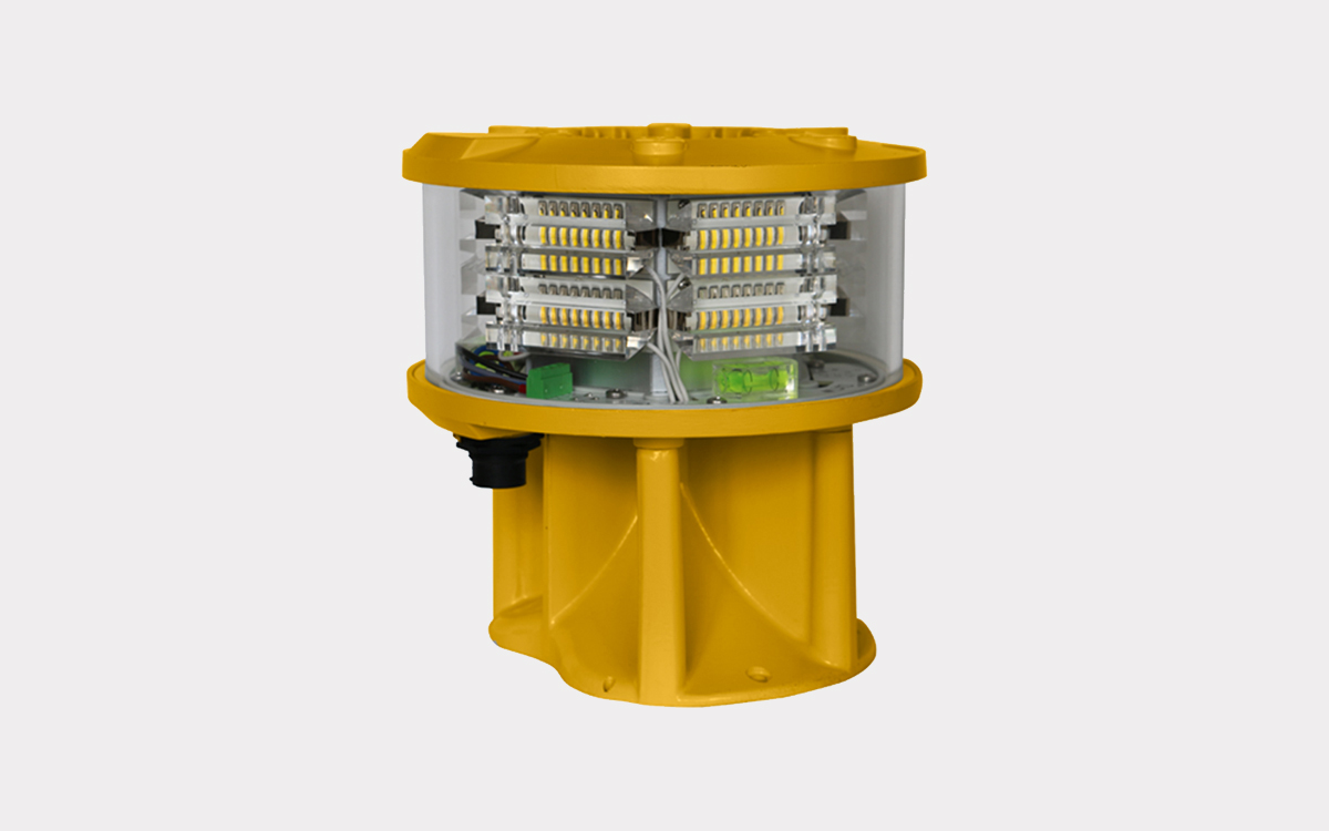 Multi-LED Aviation Beacon Light for Land Aerodromes with GPS Synchronization