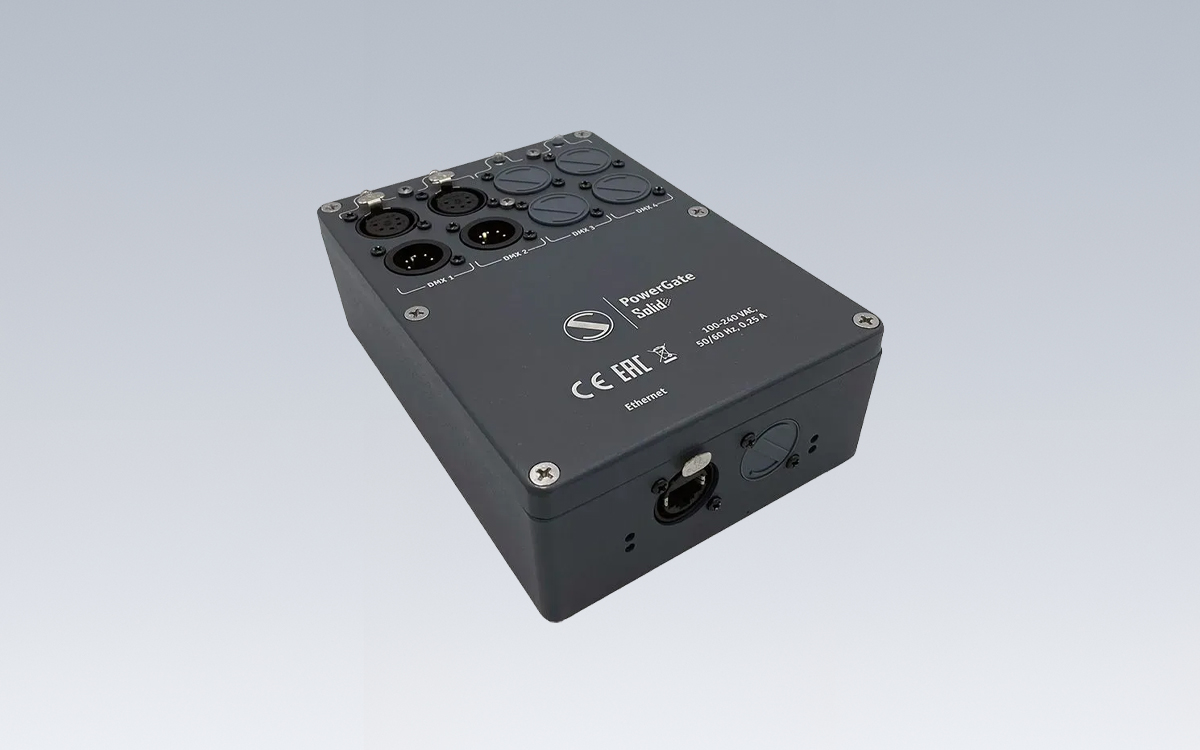 Multi-Protocol DMX and Ethernet Interface with PWRDMX, ArtNet, sACN, KiNet, RTTrPL, and RDM Protocols