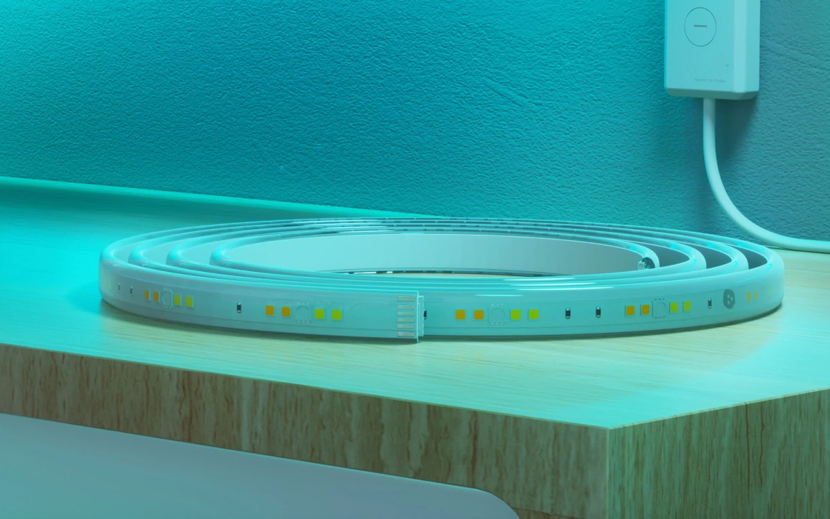 Nanoleaf Matter-Enabled RGBW Smart LED Strip Light with Bluetooth, Thread, and App Control