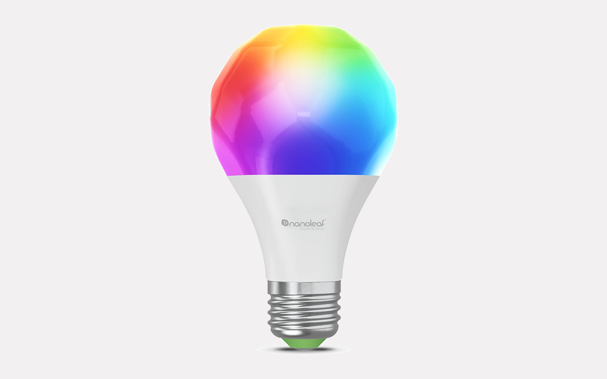 Nanoleaf Thread and Matter Smart Color Changing LED Light Bulb for Apple, Google, and Amazon Smart Home Setups
