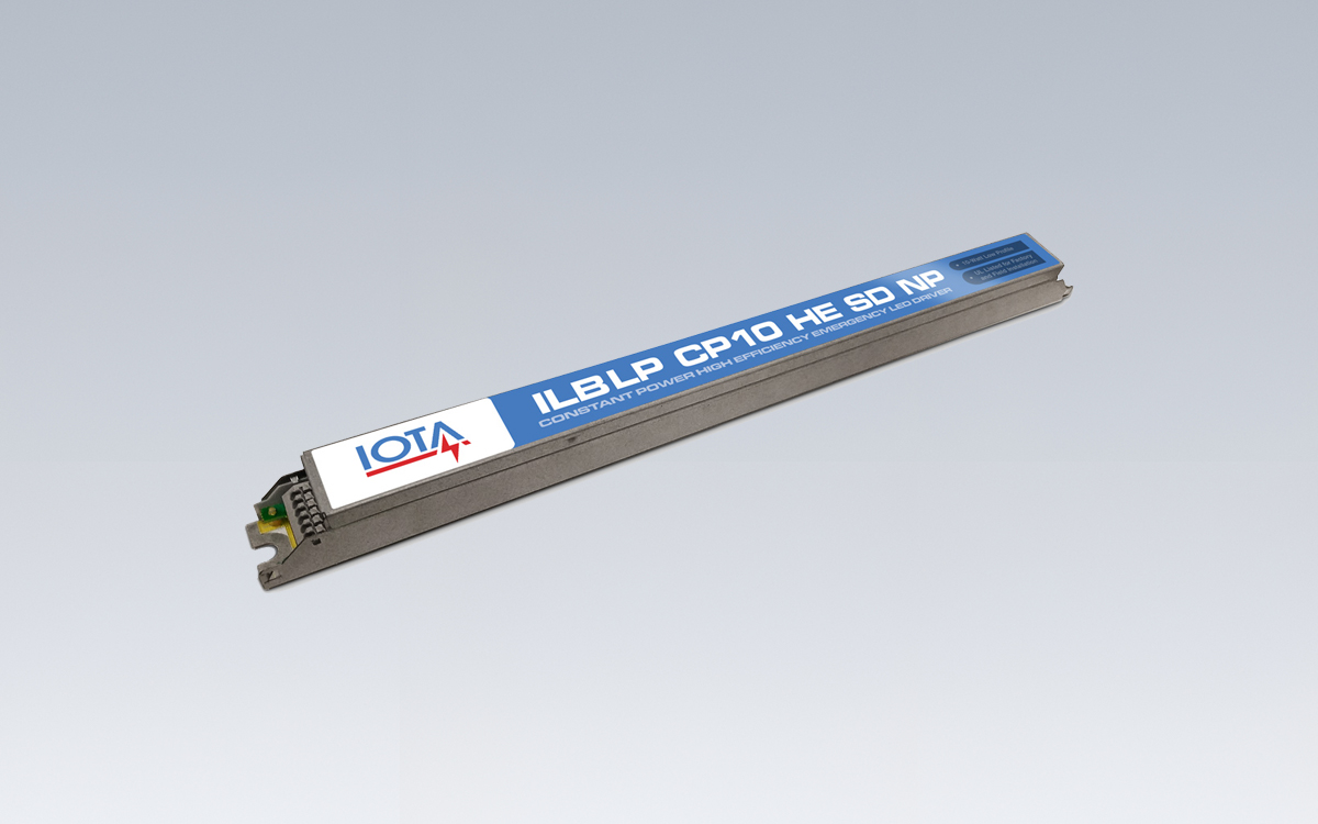 Narrow Profile Emergency LED Driver for Recessed Type IC and Damp Location Fixtures in Commercial Installations