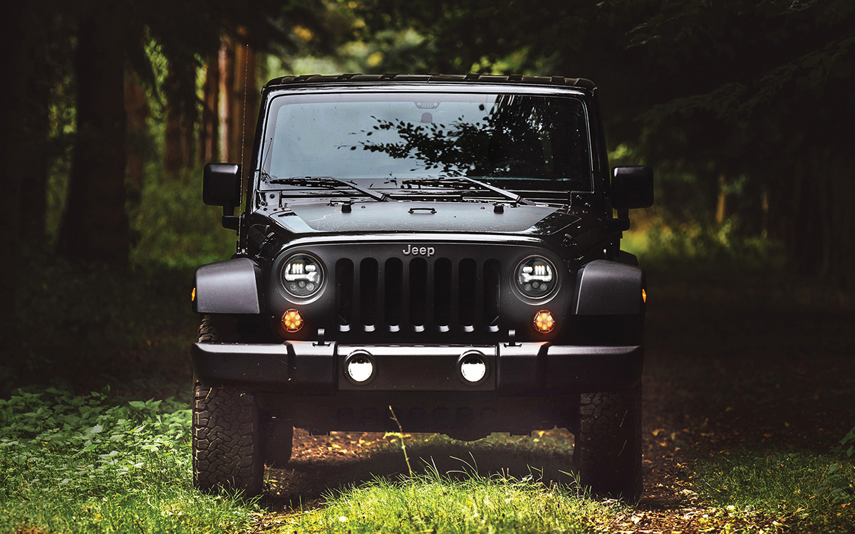 Off-Road Jeep Wrangler JK LED Headlights with App-Controlled Trail Modes