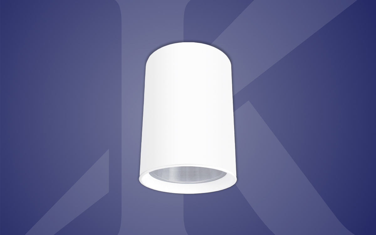 Open Appearance 12" Adjustable LED Cylinder Downlight with 0-10V and DMX Dimming for Airports, Convention Centers, and Hospitality