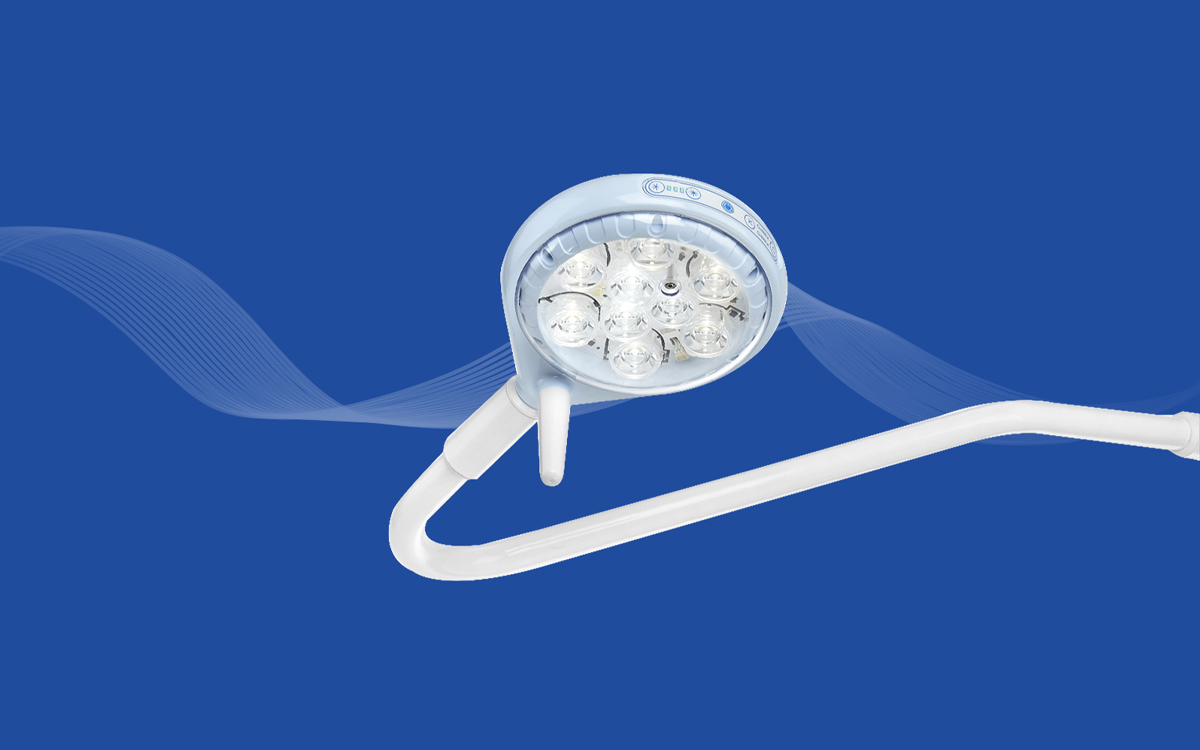 Operating Room Light with Low Heat Output, Smooth Maneuverability, Dimming Control for Minor Surface Procedures