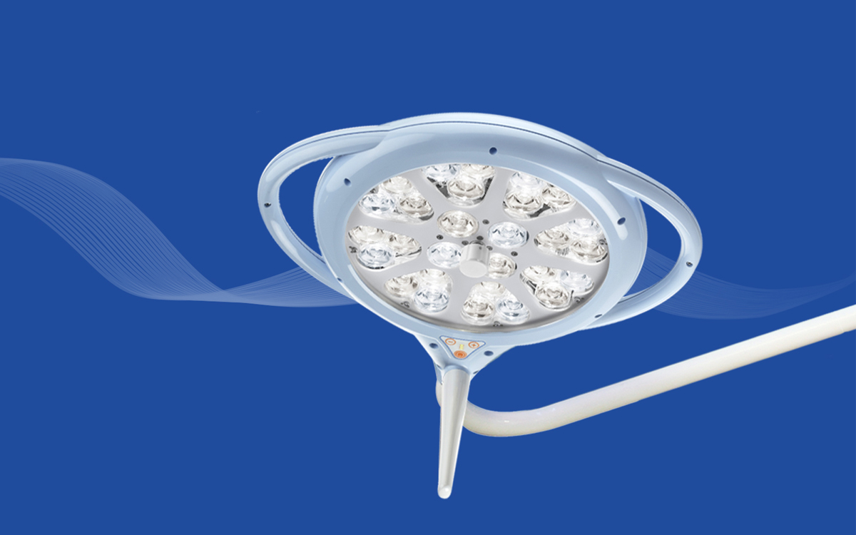 Operating Theatre Light with Dual Color Temperature, Variable Light Field, and Ceiling, Wall, or Mobile Placement for Outpatient Clinics