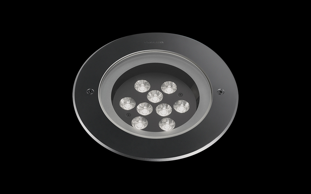Outdoor LED Ground-Recessed Spotlight for Pathways, Entrances, and Facades