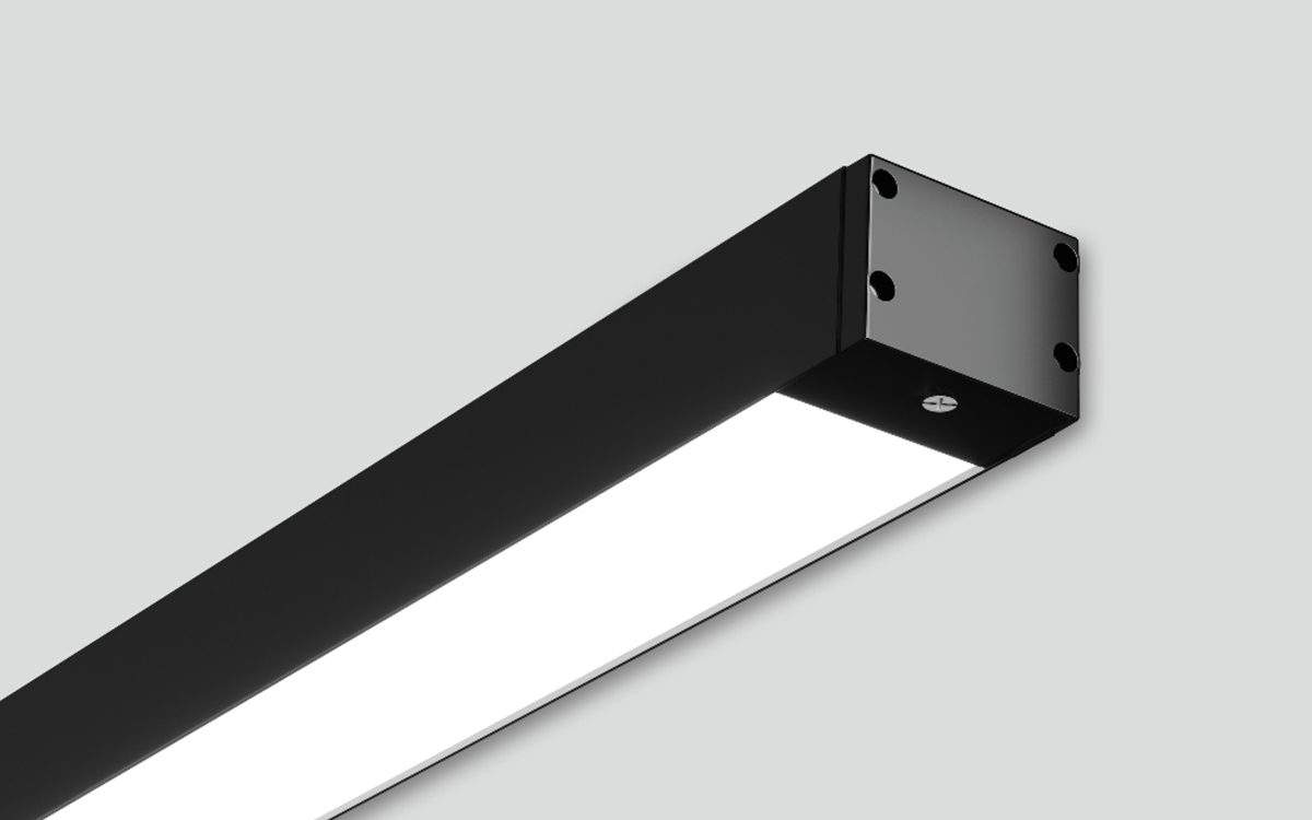 Outdoor LED Linear Wall Light with Configurable Drivers for Smart Building Integration