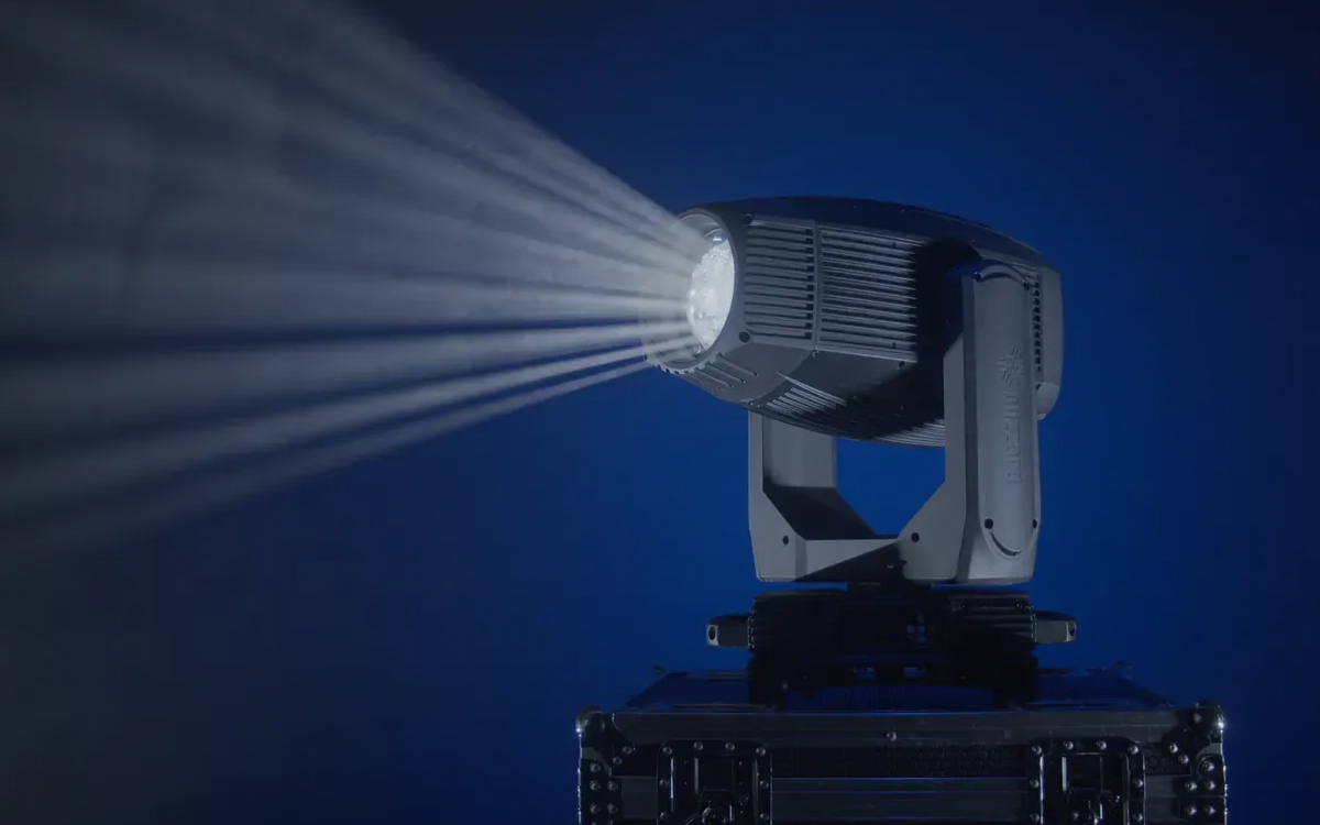 Outdoor LED Moving Head Profile Light with CMY + CTO Color Mixing, Motorized Iris, Strobe Effects