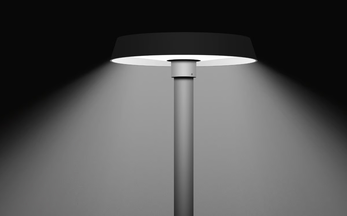 Outdoor LED Post Top Light with Zhaga Interface for Smart City Applications