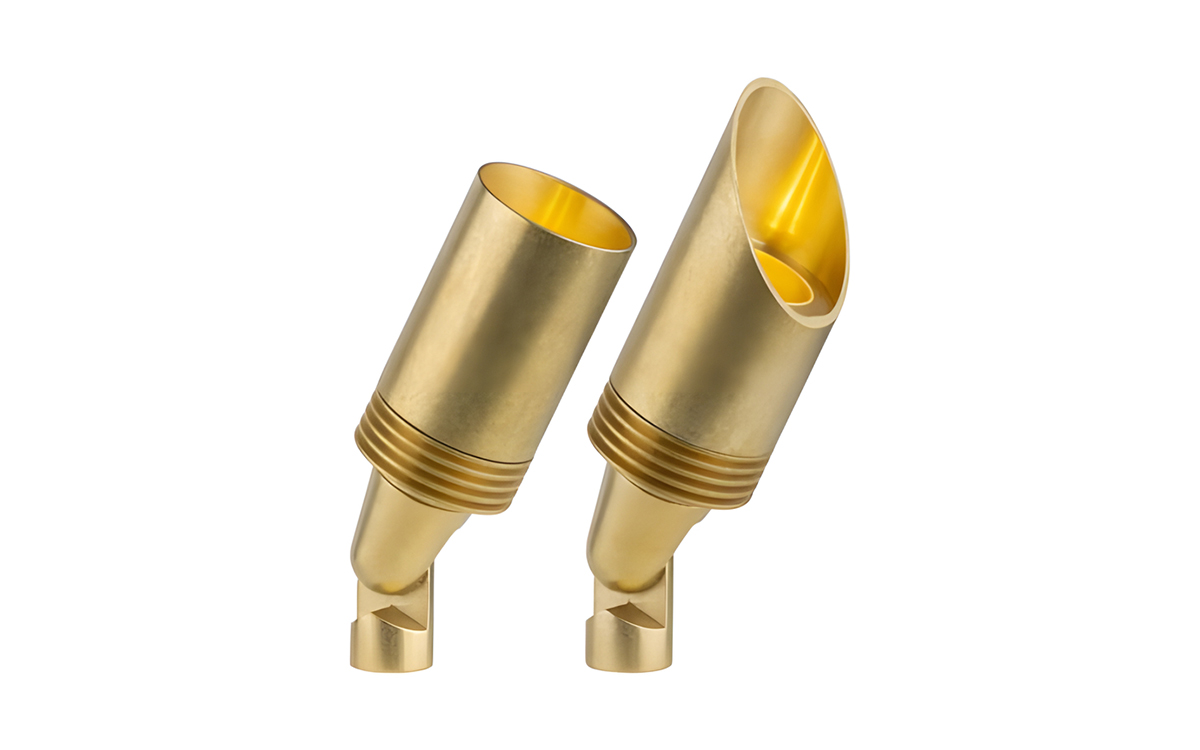 Outdoor LED Spotlight with Rugged Brass Construction for Landscape Accent Lighting