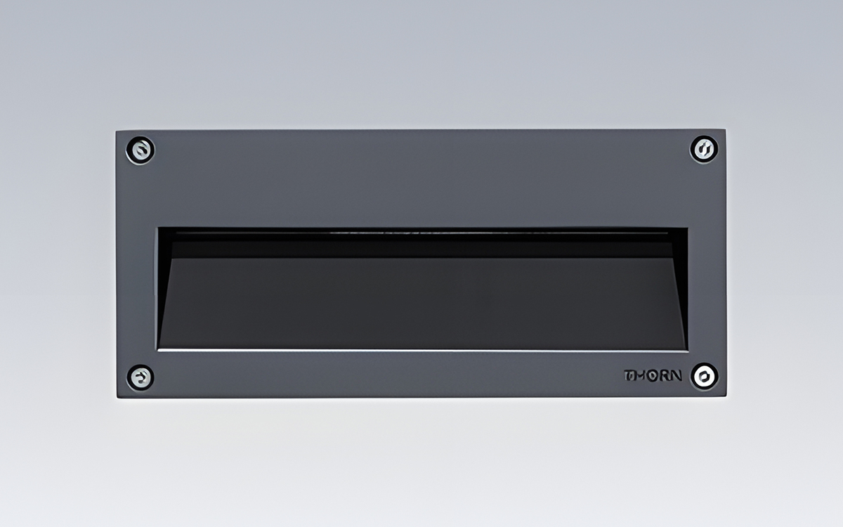 Outdoor Recessed LED Wall Light with Opal, Louvre, Visor, and Barn Door Optical Accessories
