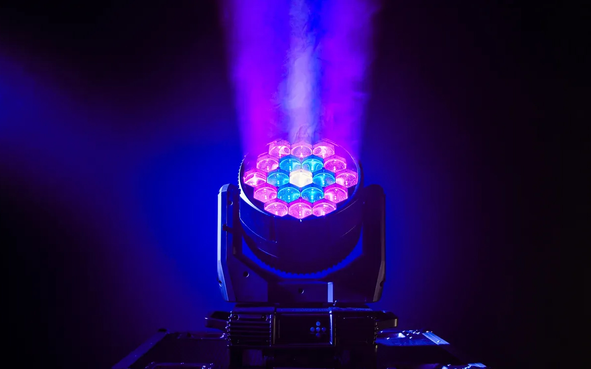 Outdoor RGBW LED Moving Wash Light with Motorized Zoom for Stage and Architectural Lighting