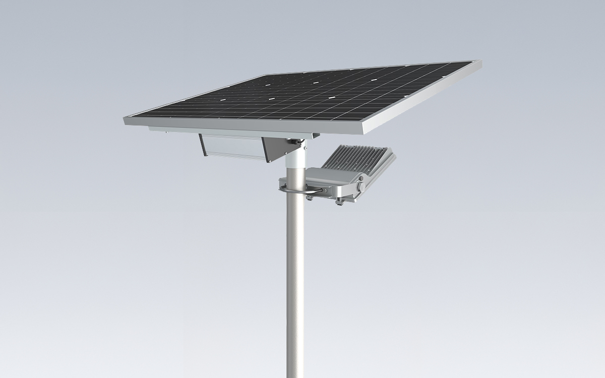 Outdoor Solar LED Flood Light with Monocrystalline Panels and MPPT Controller for Rural Roads and Intersections
