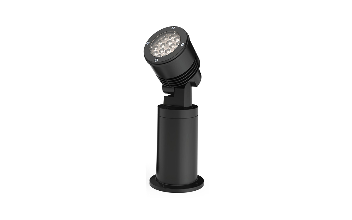 Outdoor Surface Mount LED Spotlight with Dimmable Remote Driver