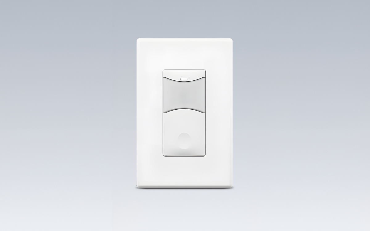 Passive Infrared and Acoustic Detection Wall Switch Sensor for Commercial and Residential Lighting Control