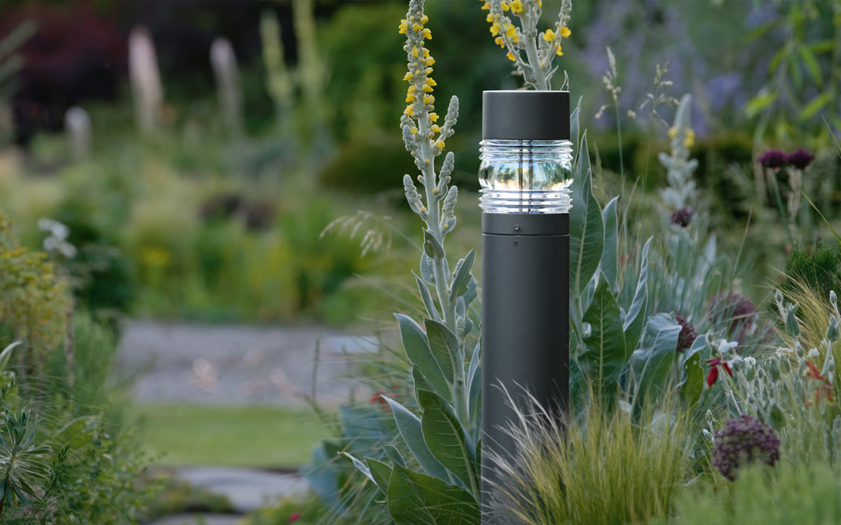 Pathway Lighting Bollard with Marine Lantern Style Optics