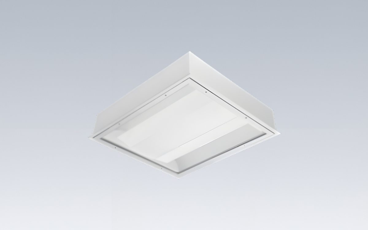 Patient Room LED Ceiling Light with Multi-Function Ambient and Indirect Exam Light